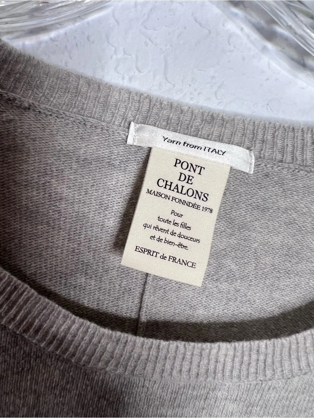 Pont De Chalons Wool Sweater Women’s Small / Medium 6-8 Japan Gray Pullover B17